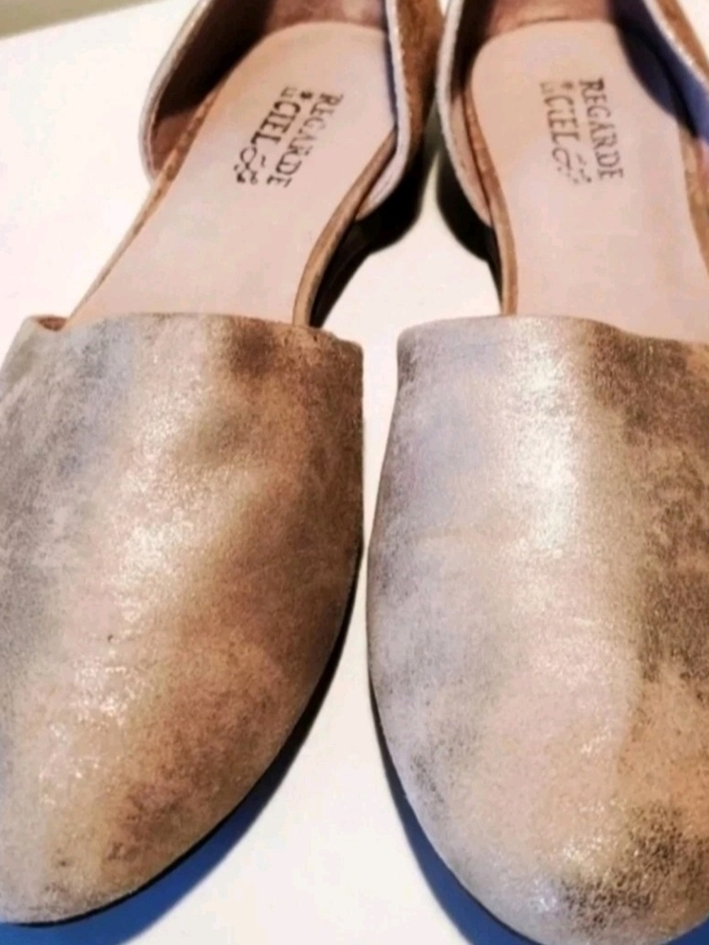 Regarde Le Ciel Women's Slip On Flats Sandals Euro 37US7 Made in Spain NEW
